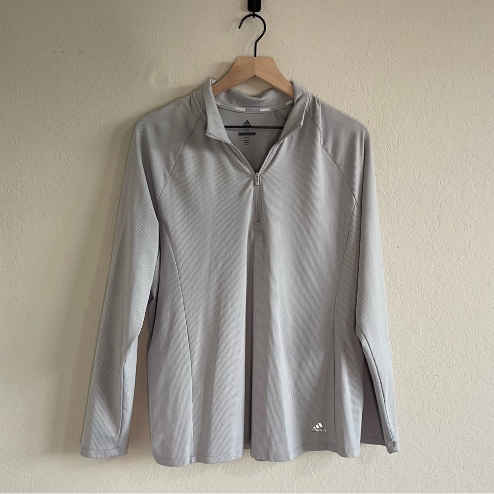 Adidas Women's Golf Gray Long Sleeve Top - Size XXL